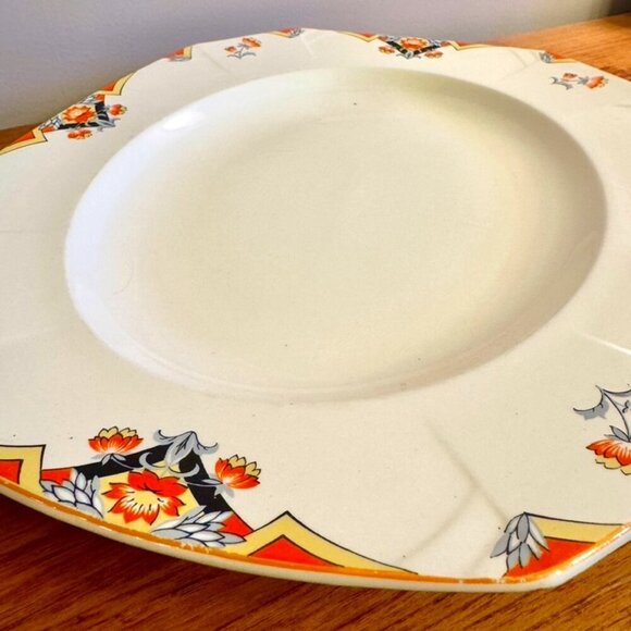 Vintage 1930s Alfred Meakin Marigold Balmoral Princess Serving Platter Art Deco - Picture 2 of 11